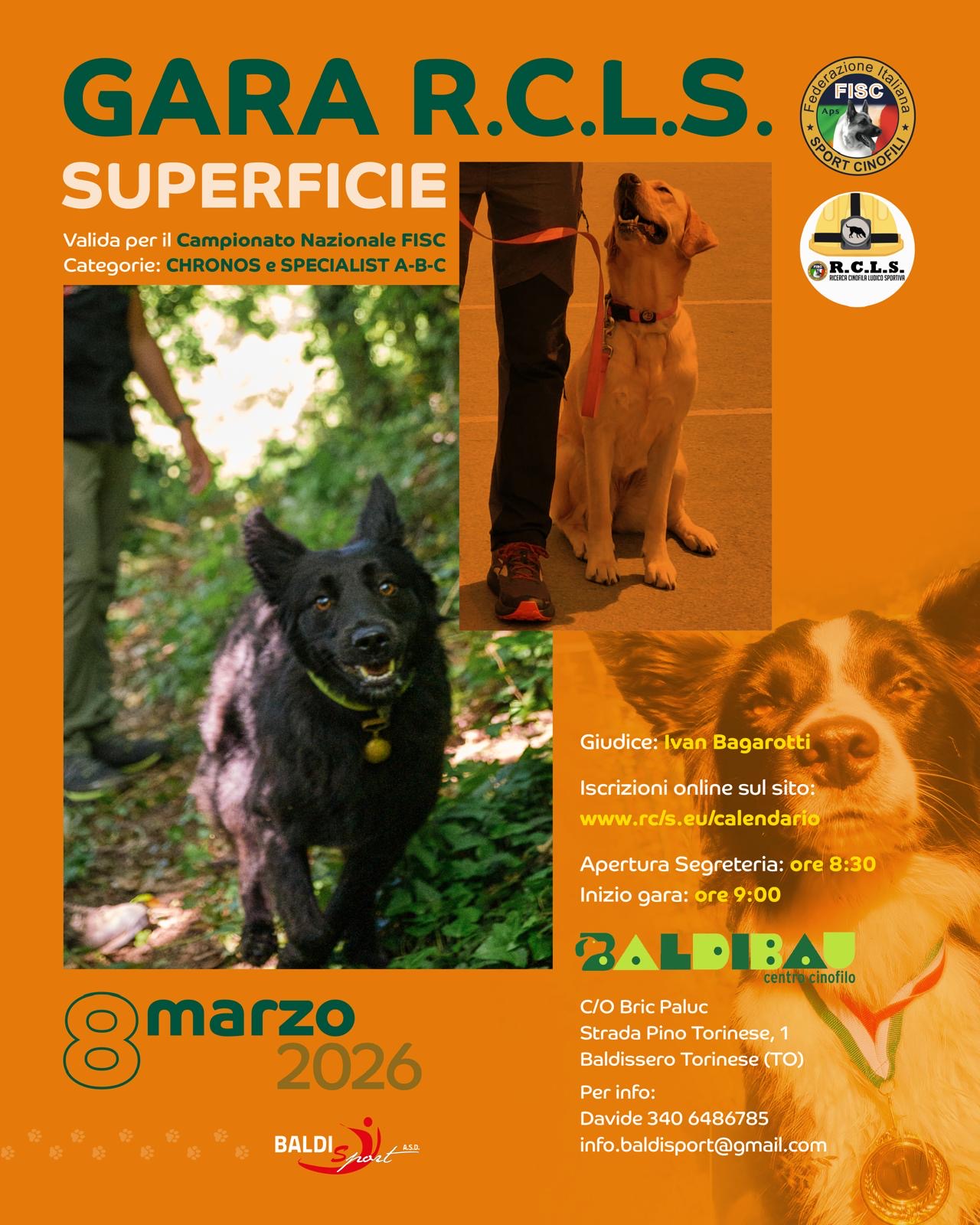 Gara RCLS Superficie – 8 marzo 2026 a Baldissero Torinese